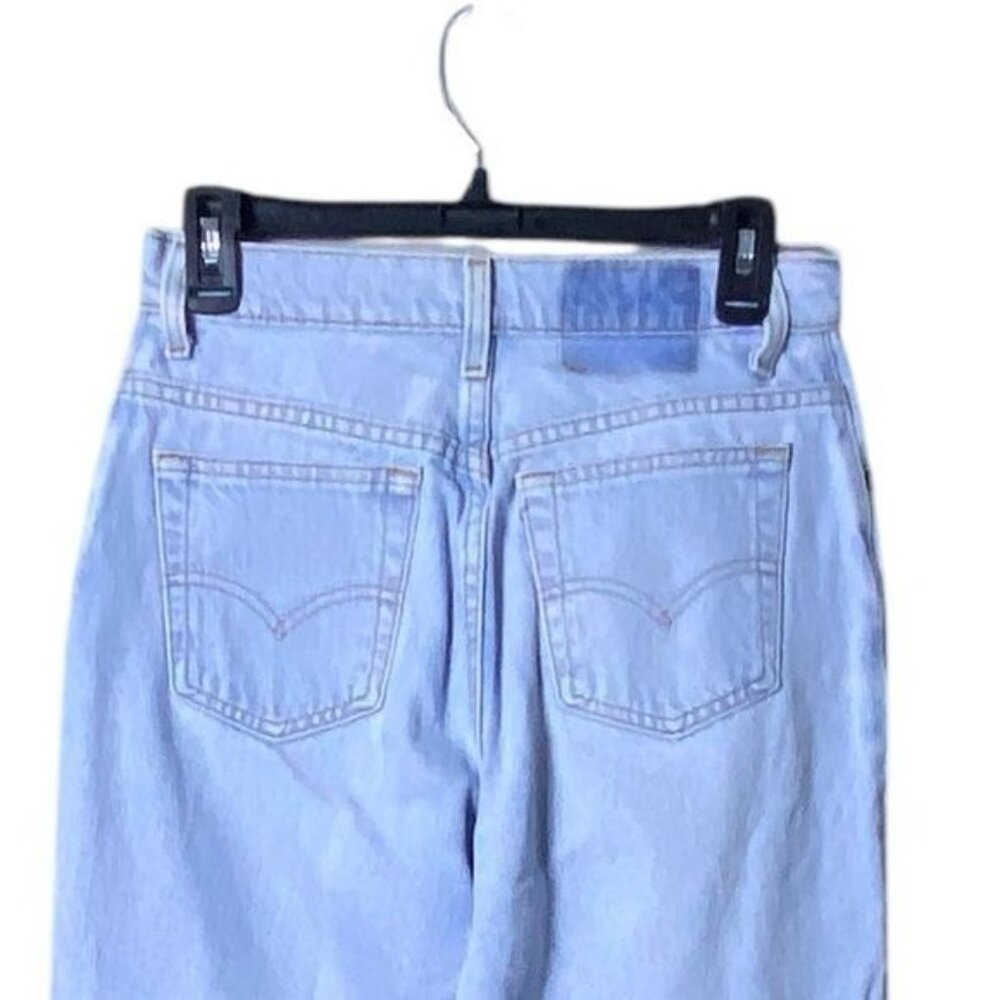 Levis 551 Relaxed Fit Tapered Leg Barrel Jeans Size 8 Faded 90s Y2K Bohemian - Picture 5 of 8